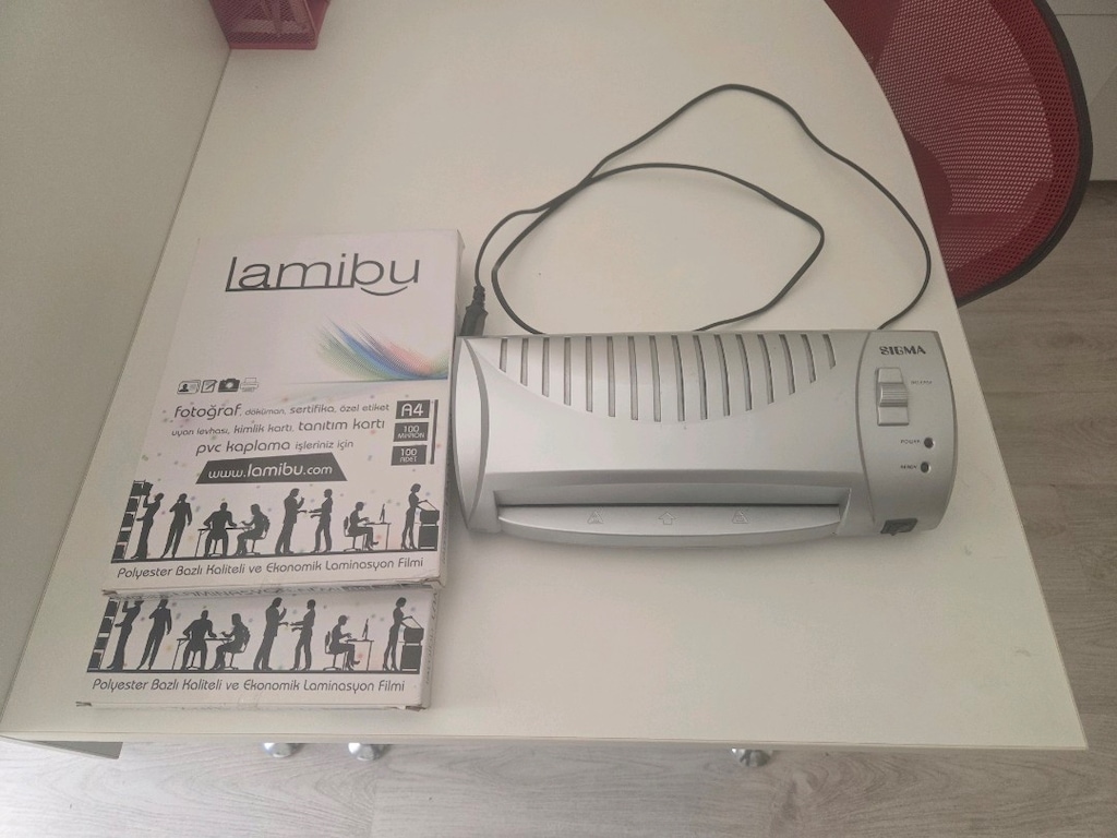 SIGMA EL 142-01 A4 LAMİNASYON Makinası ve 2 adet a4 laminasyon filmi - 3