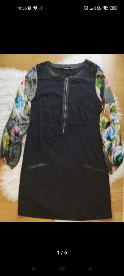 HERRY KUMAŞ MİX GRİ MİDİ ELBİSE S zara Twist İpekyol hm zara