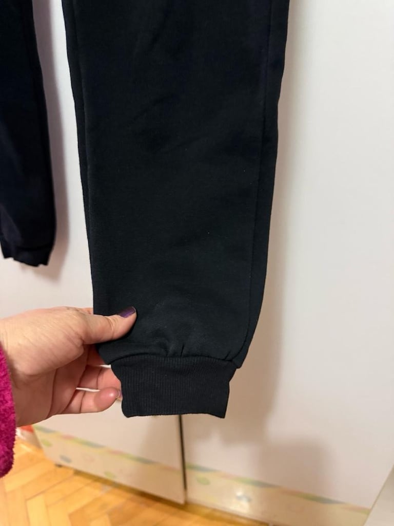 Siyah Rahat Eşofman Altı unisex - 4