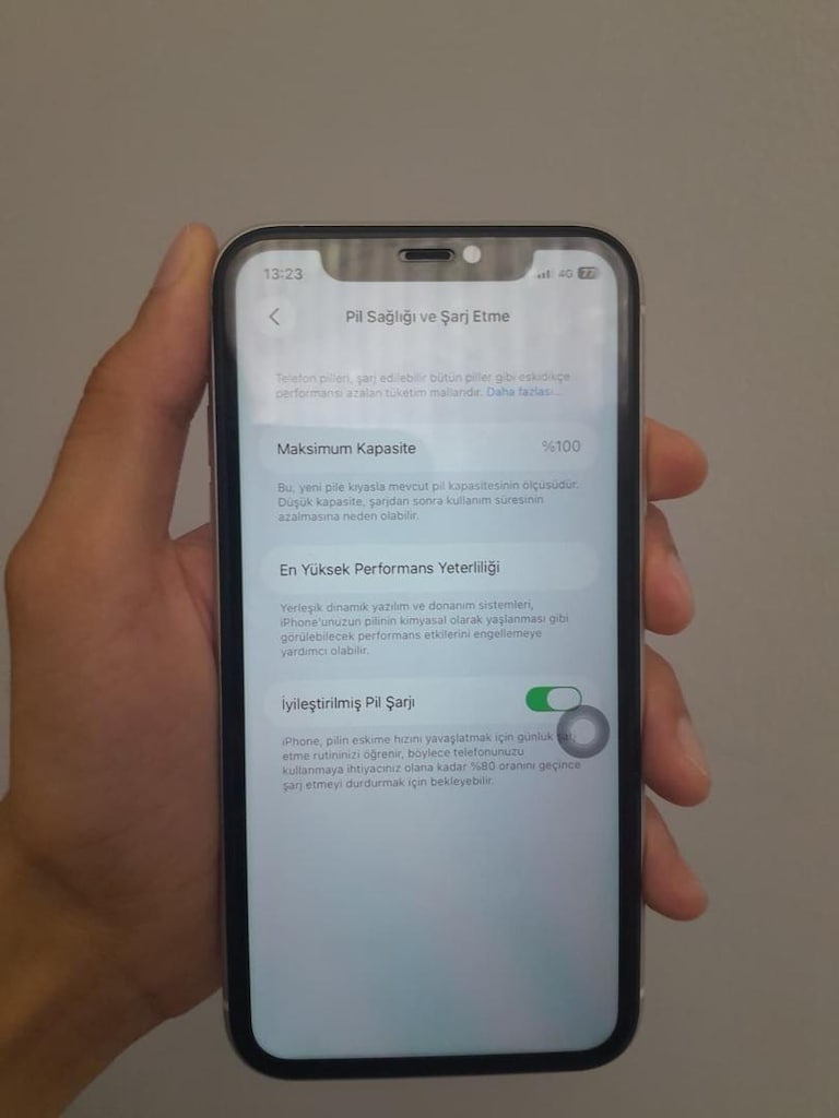 Kusursuz / %100 Pil / iPhone 11 Beyaz 64 GB / Sıfır Ayarında Hatasız - 5
