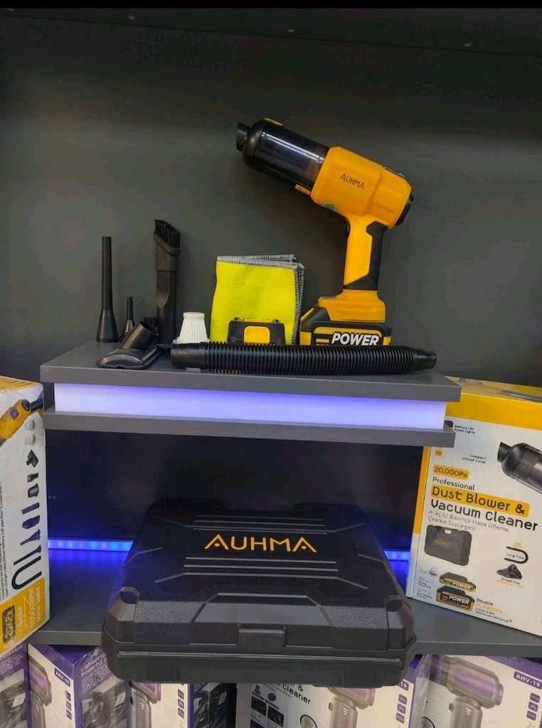 Auhma AHV-21 Çift Bataryalı 20.000Pa Araç Süpürgesi - 5