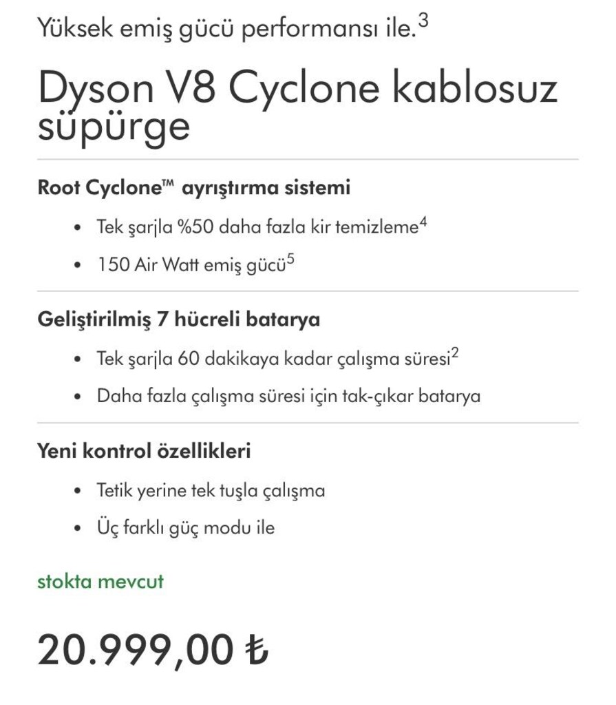 dyson V8 süpürge - 18