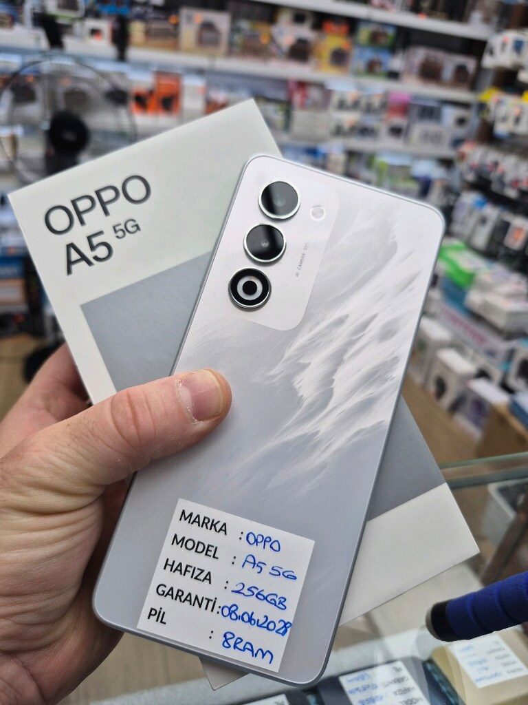 OPPO A5 5G 256GB 8RAM 08.06.2028 SIFIR NIYETINE ALINIR... - 2
