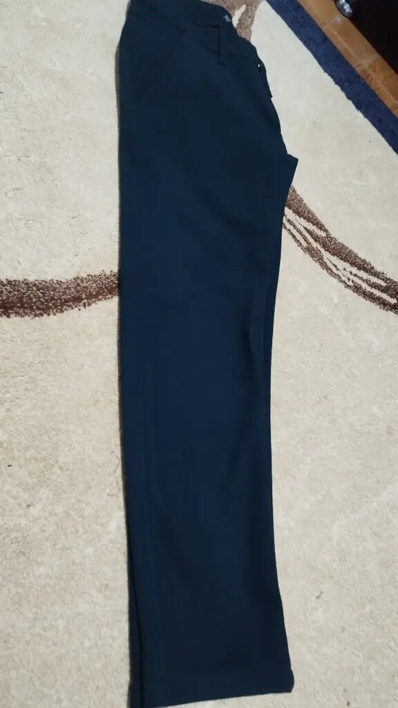 Zümrüt yeşili pamuklu yünlü kışlık pantolon..Yenidir giyilmedi. - 5