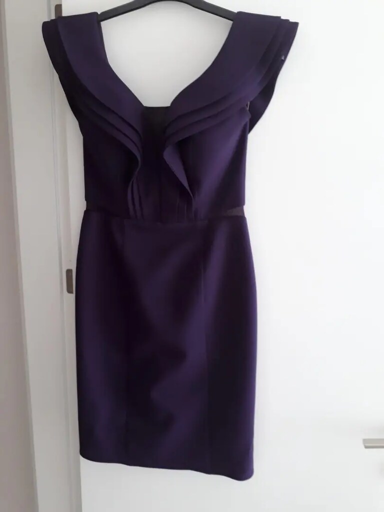 38 Beden Mor Kısa Elbise - 4