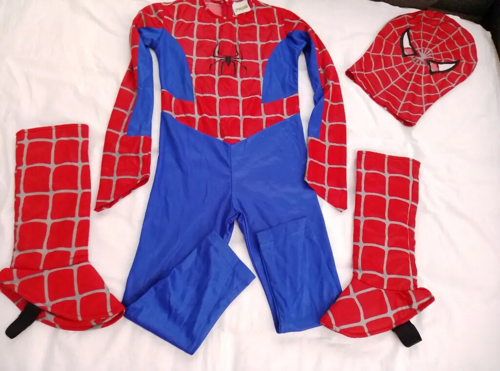 Spiderman kostüm 7/8 yaş uyumlu - 2