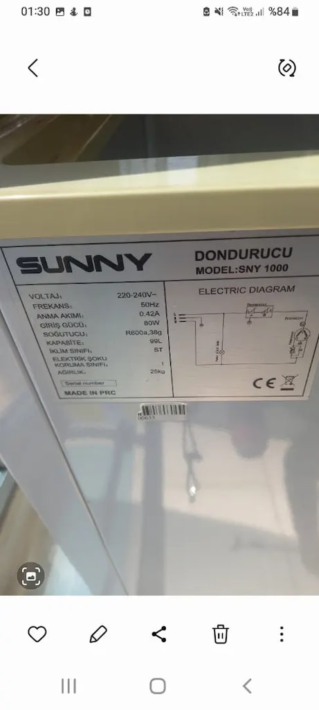 Sunny Derin dondurucu - 2