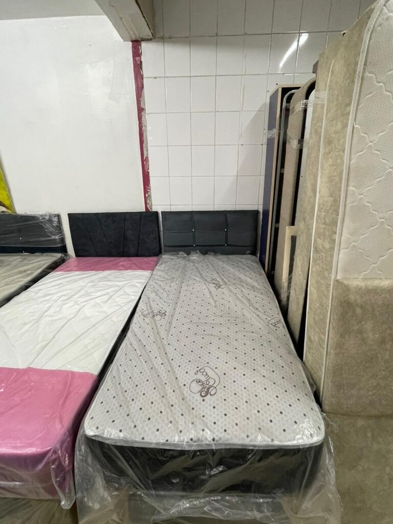 Tek kişilik baza yatak başlık sıfır - 2