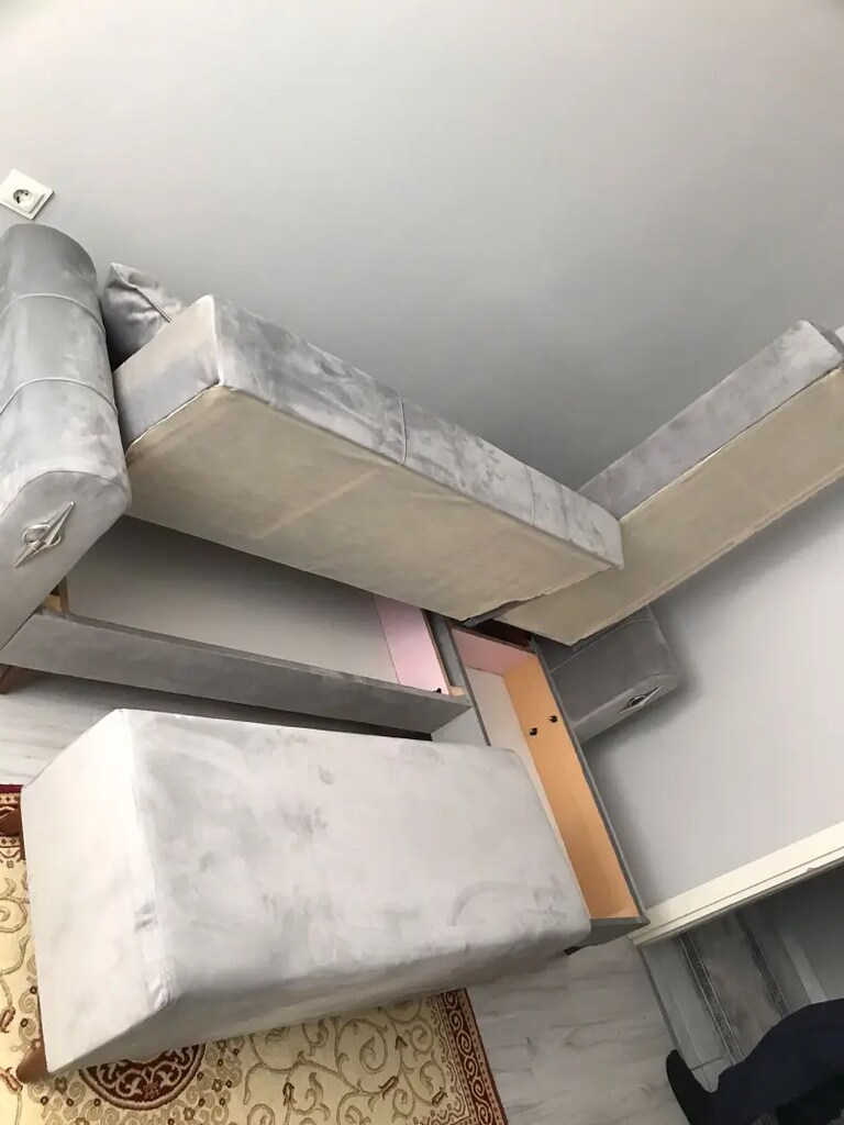 Sıfır yıkanabilir kumaş L koltuk yatak olabiliyor Sandıklı L yön dğisr - 3