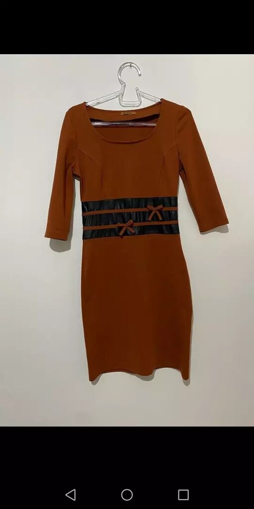 Likralı Kumaş Elbise - 2