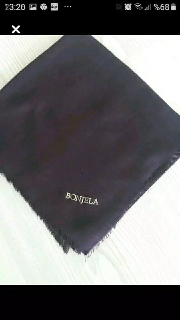 Bonjela mürdüm rengi keten örtü