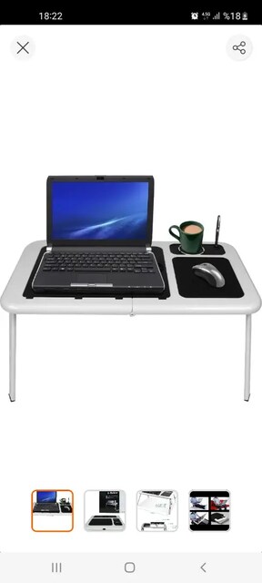 E-Table 2 Fanlı Mouse Pad ve Bardak Tutucu LD09 Laptop Masası