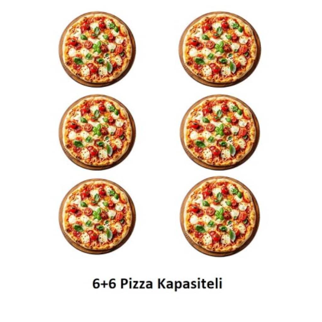 By Kitchen 24 cm x 12 Pizza Kapasiteli 3 Katlı Fırın DPO-503 - 2