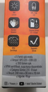 Sensörlü kafa lambası - 5