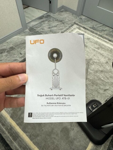 Sıfır ayarında yep yeni UFO buharlı vantilatör