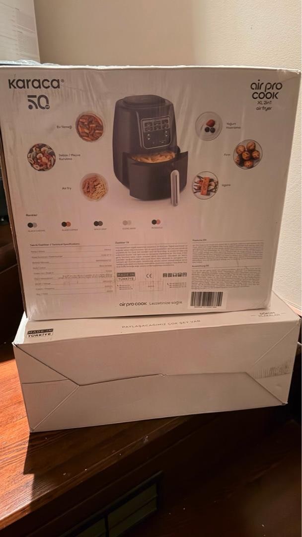 Karaca Air Pro Cook XL 2 in 1 Konuşan Airfryer Black Chrome 4L - 2