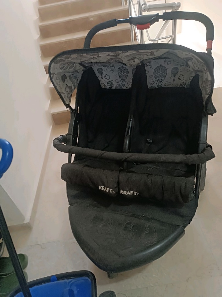ikiz bebek arabası (Kraft) - 2