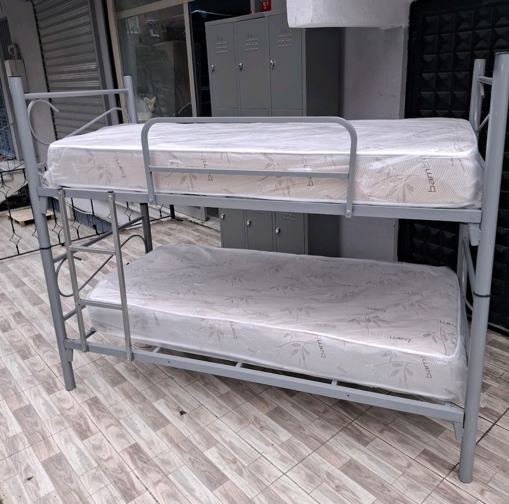 AYRILABİLİR METAL GRİ RANZA IKI YATAK AYNI GÜN ÜCRETSİZ TESLİMAT - 2