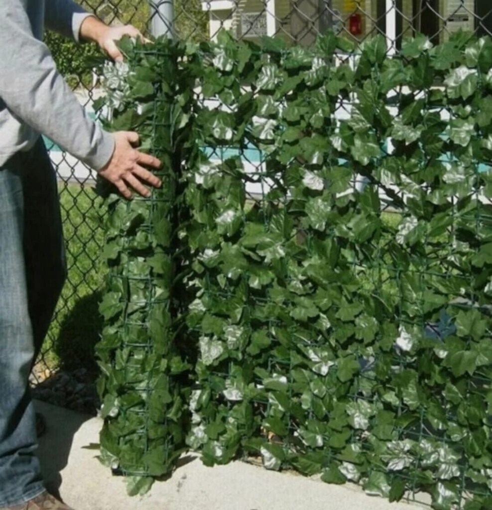 Rulo 1x3 Metre Bahçe Balkon Çit Yapay Sarmaşık - 2