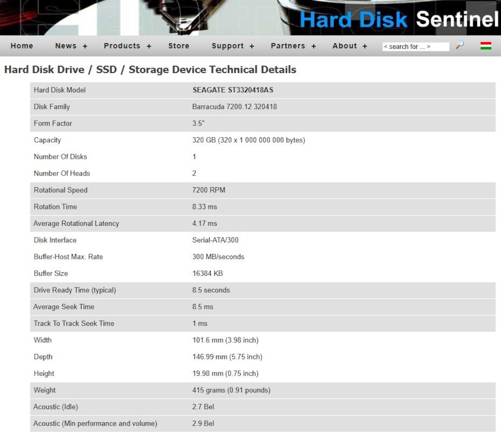 Seagate 320 GB 3.5” SATA Hard Disk (Sağlık 100 , 7200RPM ile hızlı ) - 3