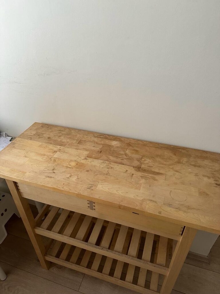 ikea servis arabası kahve köşesi + ahşap sepetler - 3