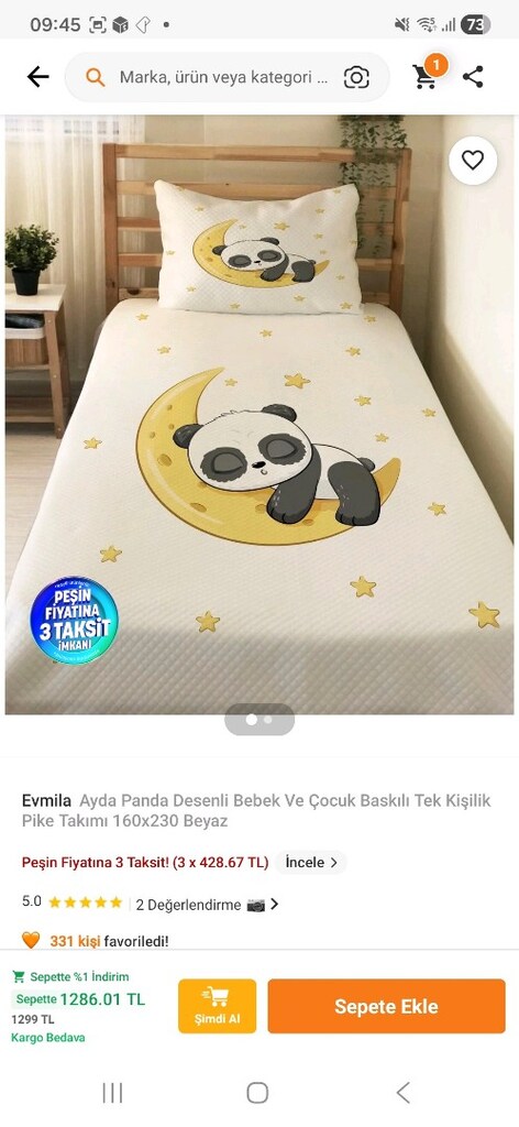 Tek kisilik pike takimi - 2