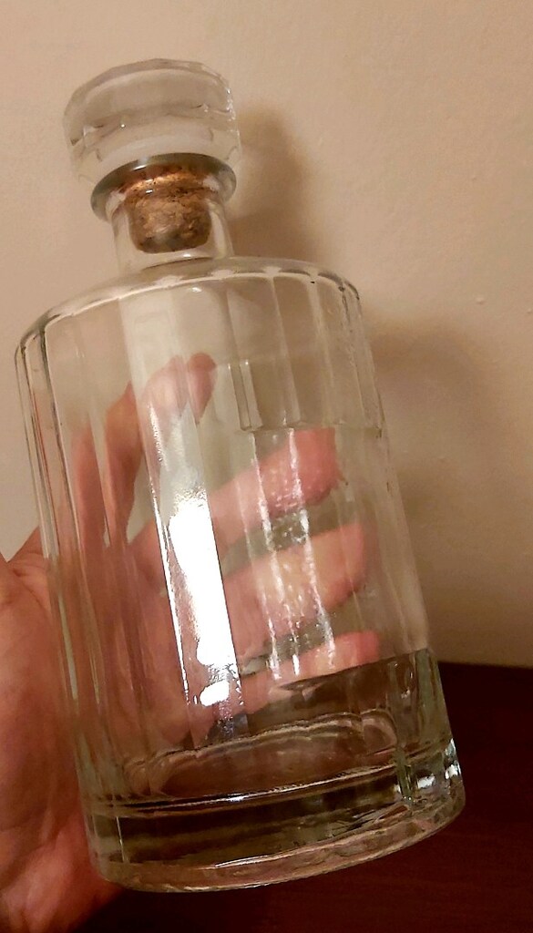 Kristalize vintage müthiş karaf servis sunum dekor - 3