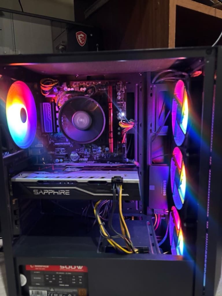 TEMİZ / SORUNSUZ CANAVAR OYUNCU BİLGİSAYARI (RX 580 + RYZEN 3 3100) - 2