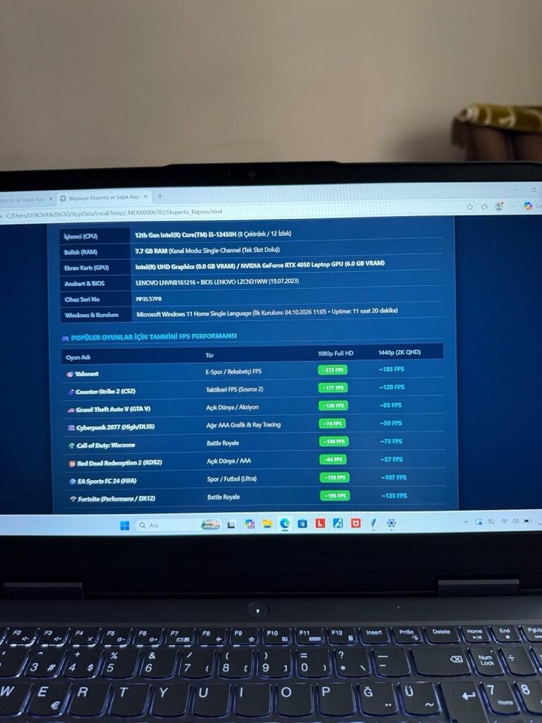 TERTEMİZ LENOVA LOQ 4050 LAPTOP - 11