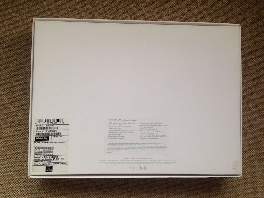 Apple MacBook Air 13.3" A1466 BOŞ KUTU - 2