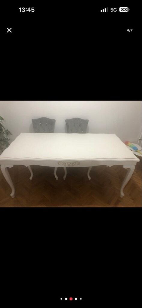 Avangart cilalı mdf yemek masası - 4