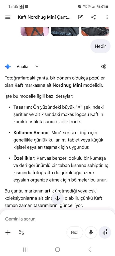 Kaft Nordhug sırt çantası. Nostaljik bir üründür. Temiz. - 19