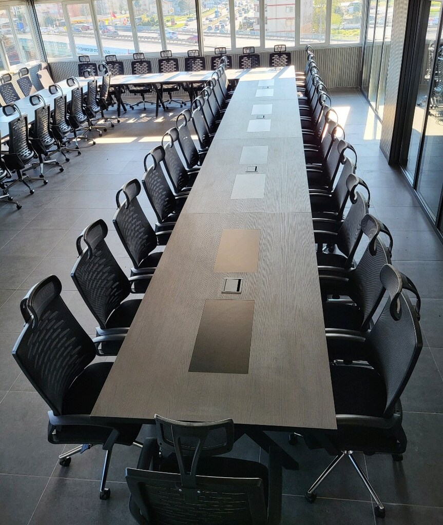 60 KİŞİLİK TOPLANTI MASASI 2500 × 120 cm. - 19