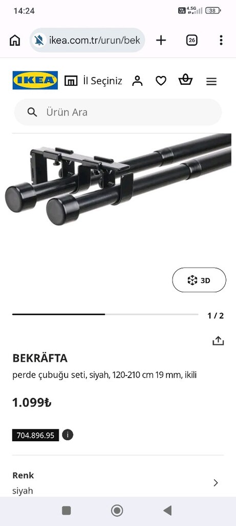 perde çubuğu kornis - 2