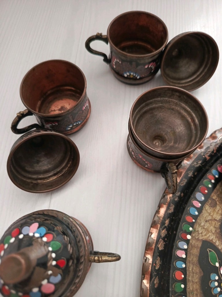 erzincan islemeli 6 kisilik kahve takim - 4