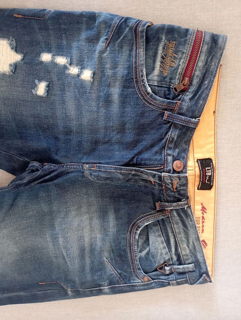 LTB Yırtık Detaylı Mavi Jean Pantolon 34/34 beden - 5