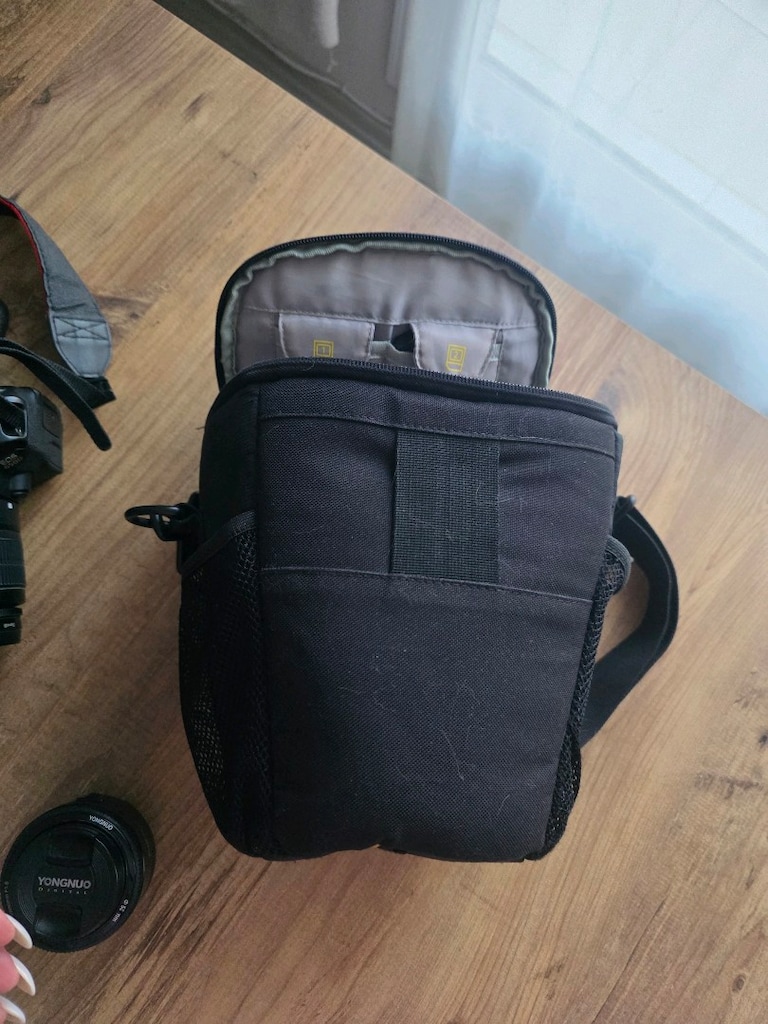temiz fotoğraf makinesi çanta ve ek lens ile - 7