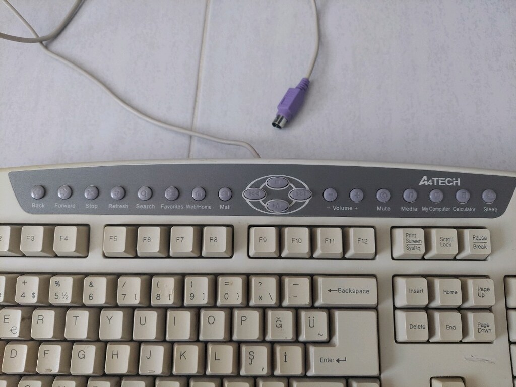A4 Tech Q türkçe klavye Eski ps/2 uçlu - 5