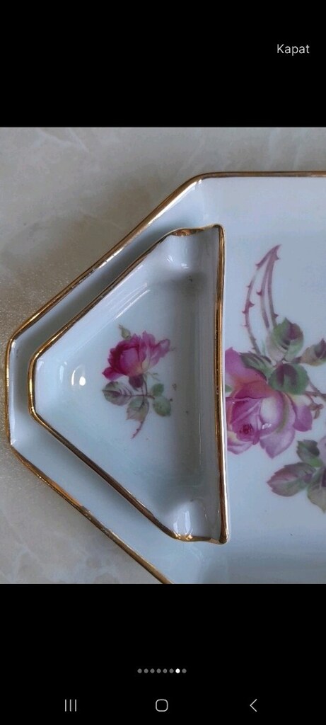 Fransız Limoges tepsi&küllük - 2