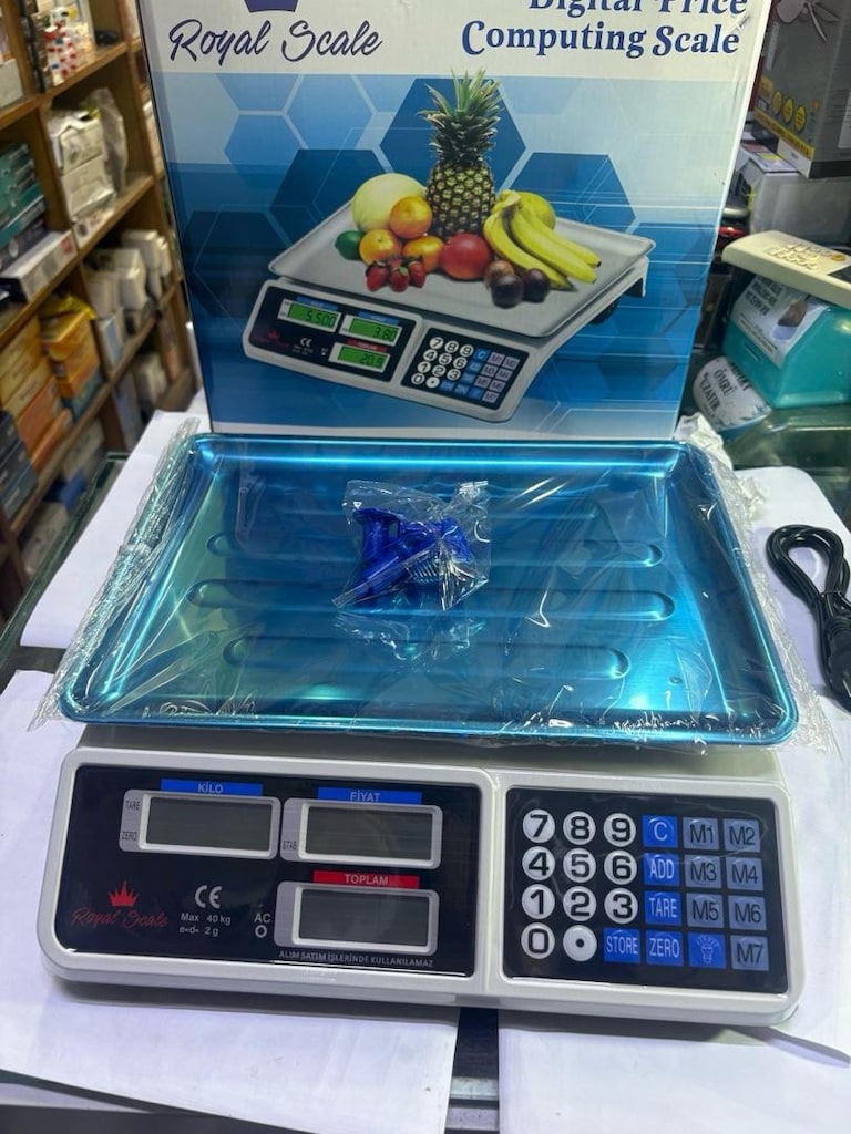 Royal Scale 40Kg 2Gr Dijital Fiyat Hesaplamalı Terazi Çift Ekran - 5