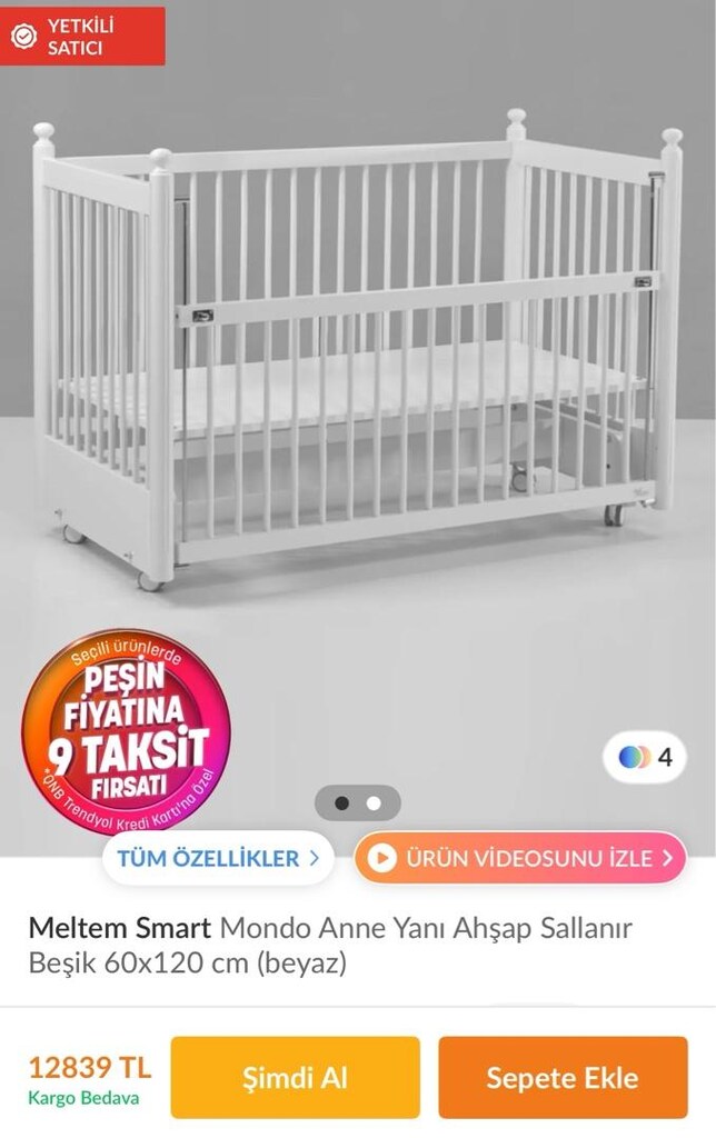 sallanan beşik kaliteli ağaçtan - 2