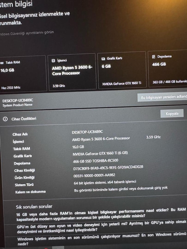 Cooler Master Kasa + Asus tuf gaming 165 hz monitör - 3