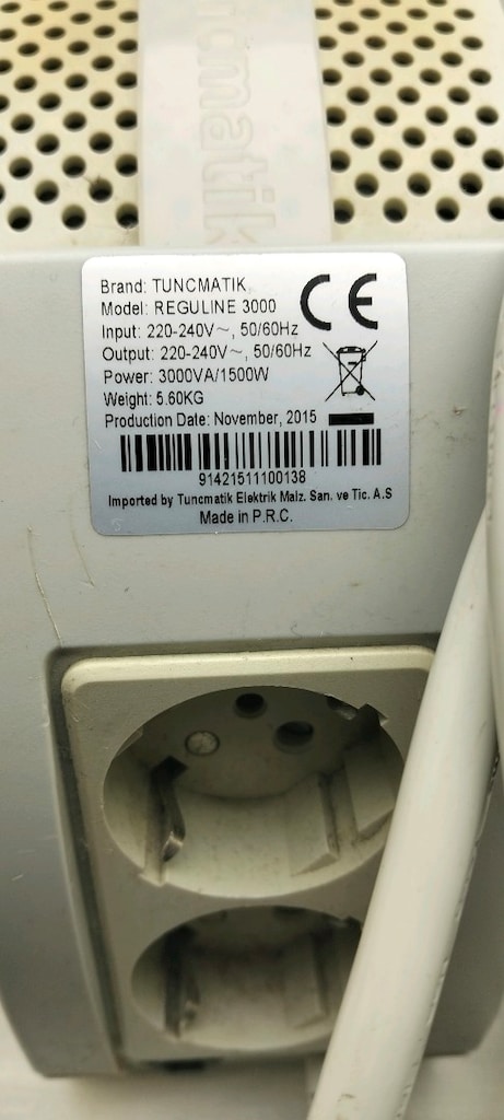 Tunçmatik Reguline 3000VA 1500W Voltaj Regülatörü - 4