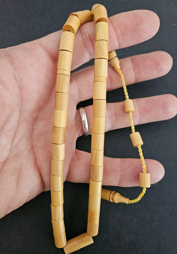 Kesme Model Şimşir Ağacı Tespih - 9
