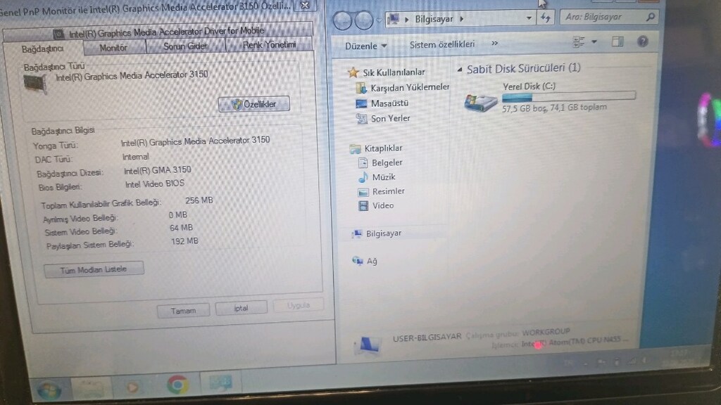 lg ufak laptop herşey sağlam ddr3 2gb remli internet işlerini halleder - 6