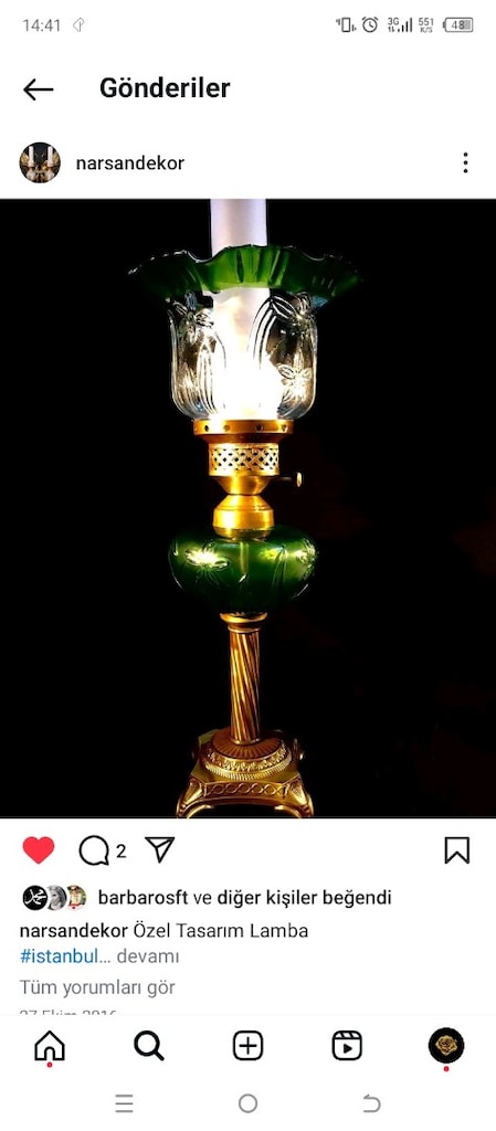 Masa lambası - 2
