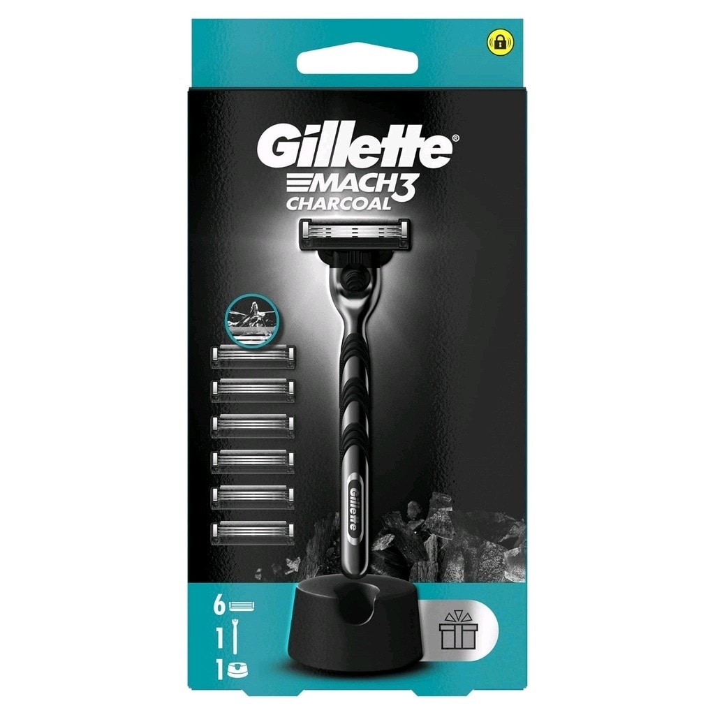 Gillette Mach3 Charcoal Set (2 kutu) - 2
