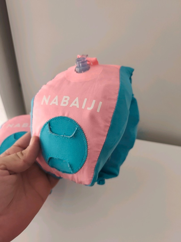 Nabaiji Çocuk Yüzme Kolluk Kemer Panda Baskılı Pembe 15-30 Kg - 7