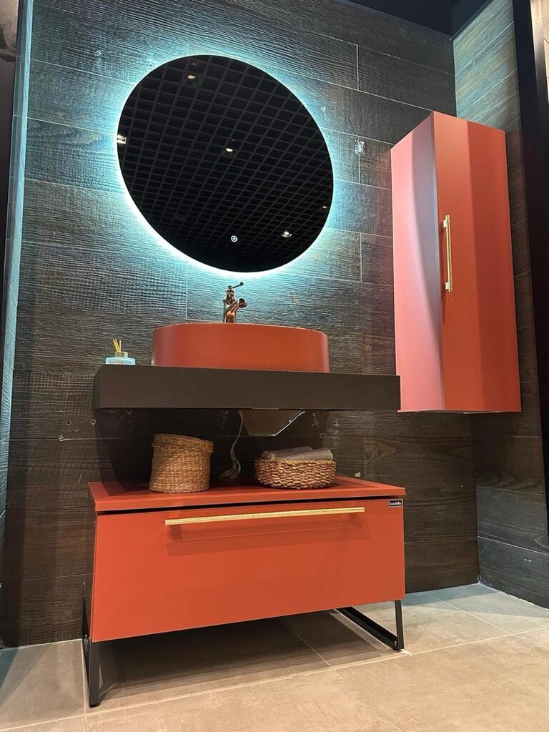Mona Kiremit Çanaklı 85*45 cm Banyo Mobilya Set (SIFIR) - 2
