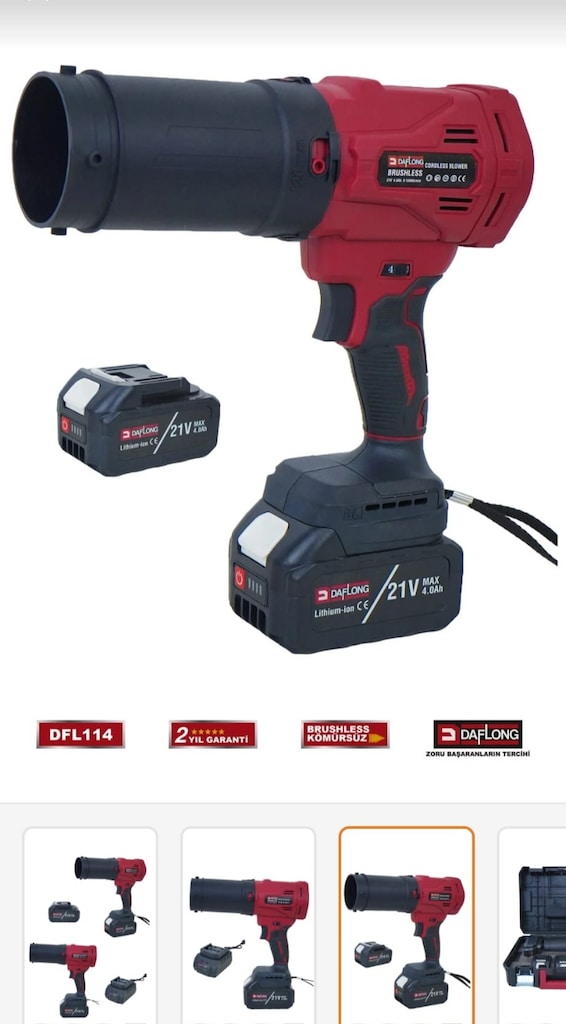ŞARJLI TURBO FAN YAPRAK HAVA ÜFLEME MAKİNASI - 4